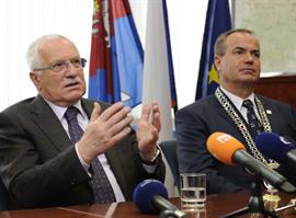 Prezident ČR Václav Klaus na návštěvě Libereckého kraje